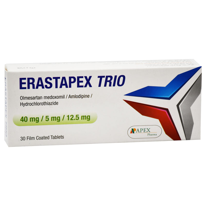 Erastapex Trio 40mg/5mg/12.5mg 30 Film Coated Tablet