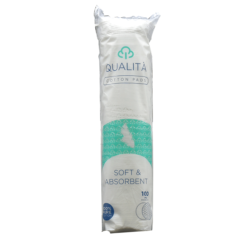 Qualita Cotton Pads Soft & Absorbent100pcs