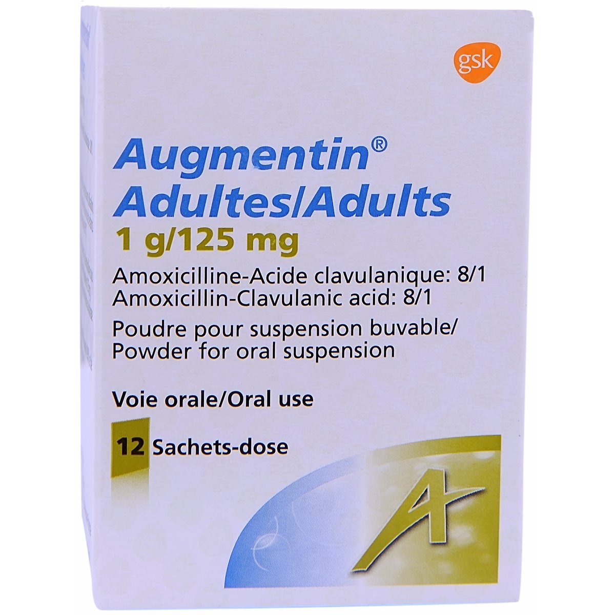 Augmentin 1G/125mg Powder Suspension 12 Sachets