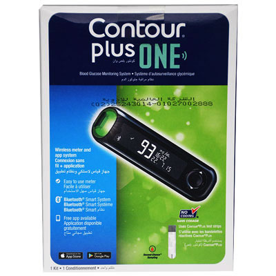 Contour Plus One Blood Glucose Monitor + 5 Strips