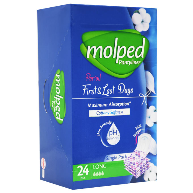 Molped Panty Liner Frest & Last Day Long Single Pack 24 Piece