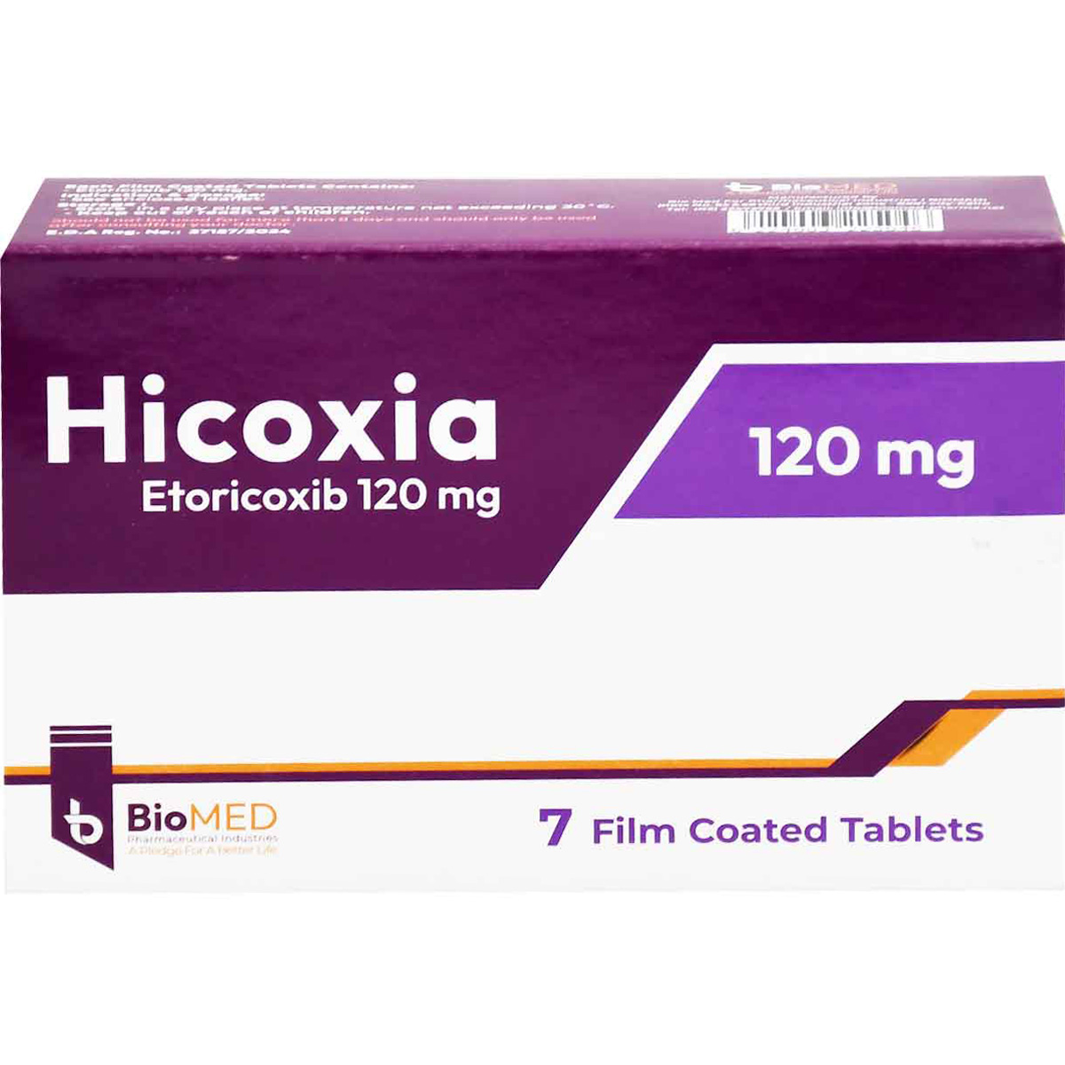 Hicoxia 120 mg 7 Film Coated Tablets