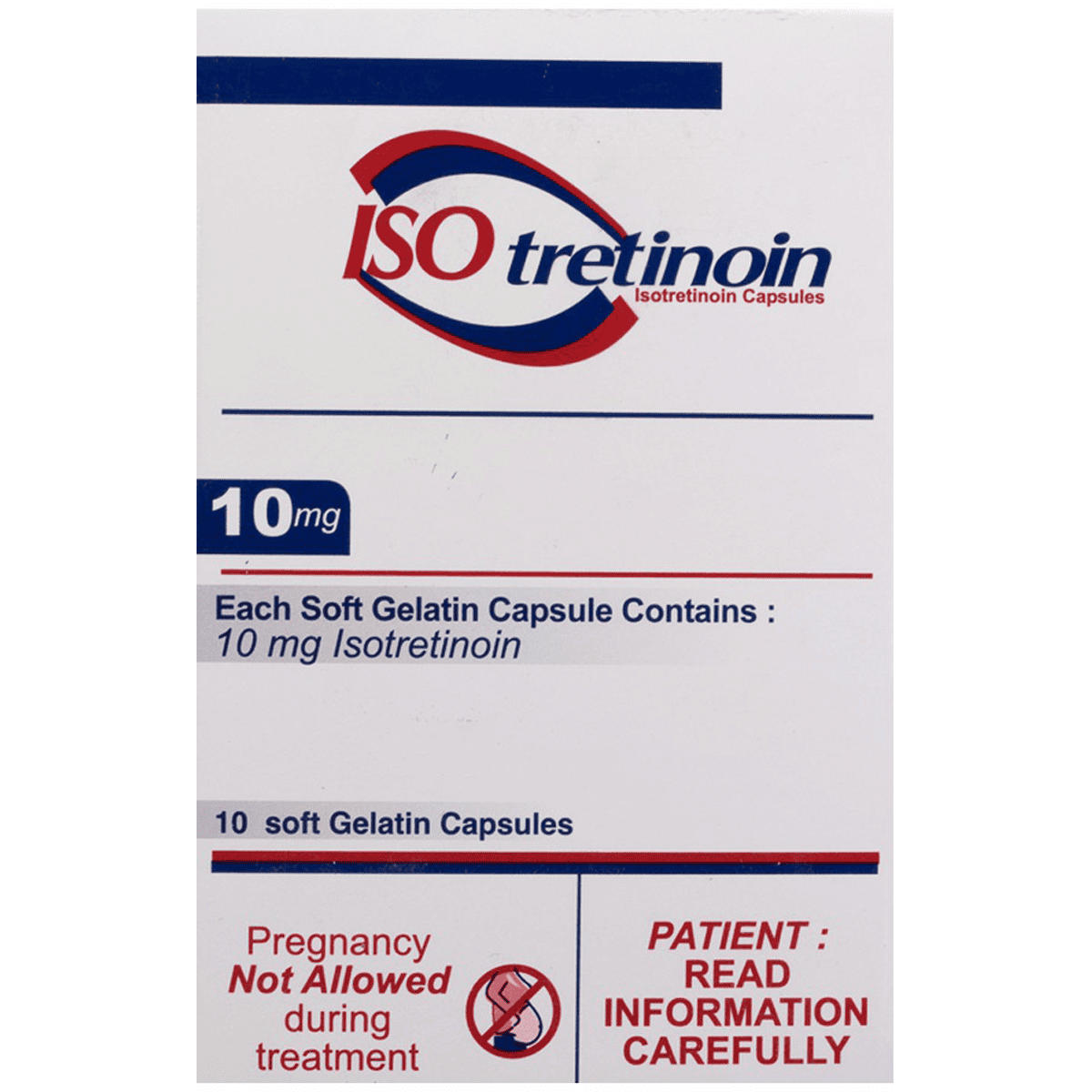 Isotretinoin 10mg 10 Capsules