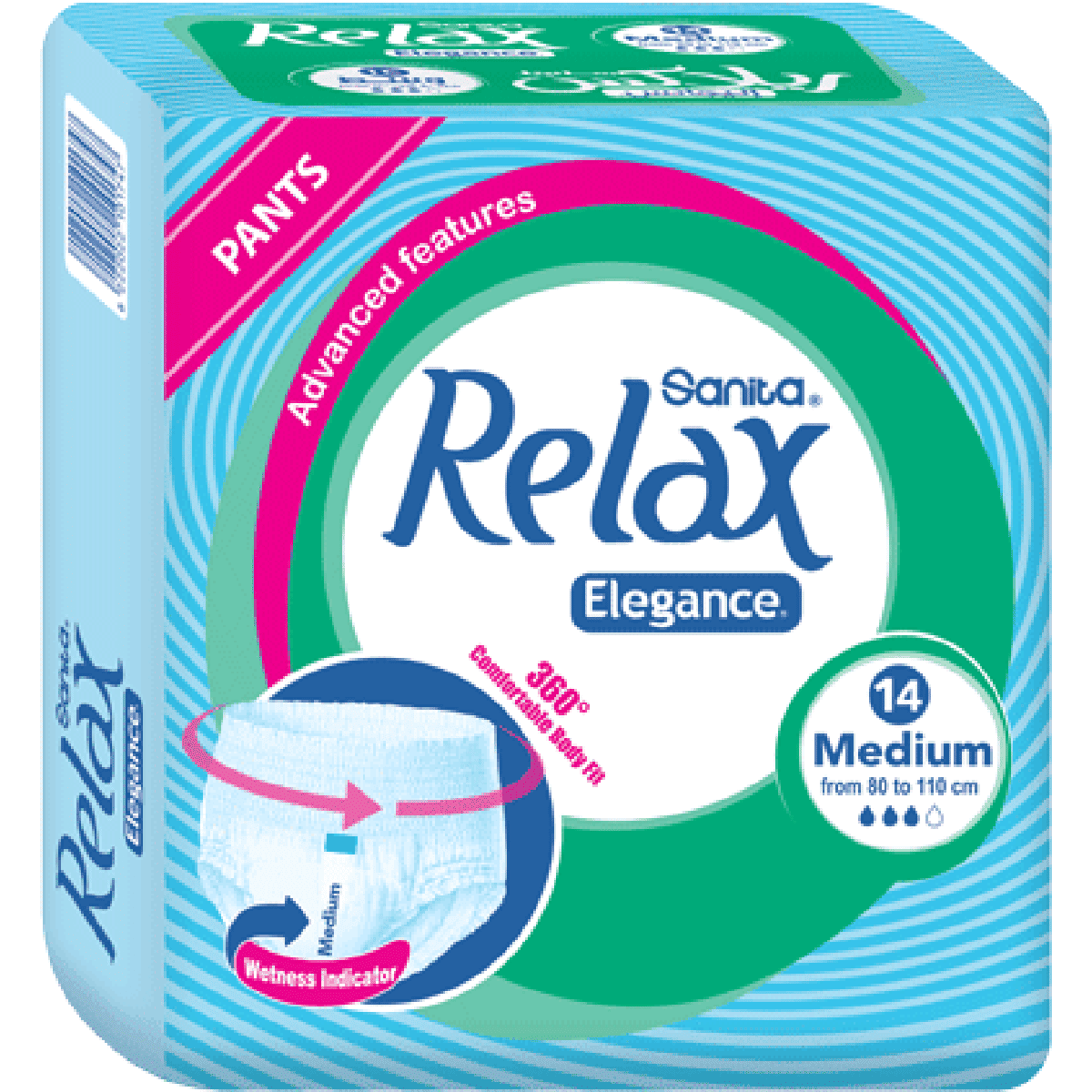 Sanita Relax Elegance Pants Medium 14 Pieces
