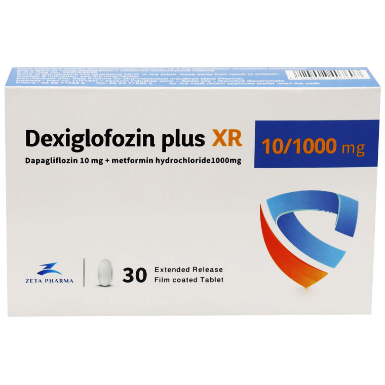 Dexiglofozin Plus XR 10/1000 mg 30 Film Coated Tablets