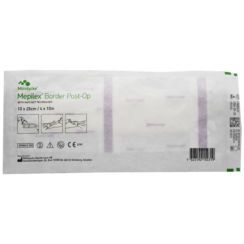 Molnlycke Mepilex Border Post-Op 10 x 25cm