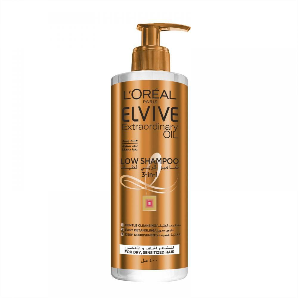 Loreal Extraordinary Oil Low Shampoo Dry3X1 400ml