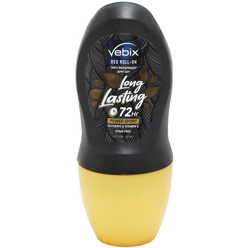 Vebix Long Lasting Power Sport Deodorant Roll On for Men 50ml