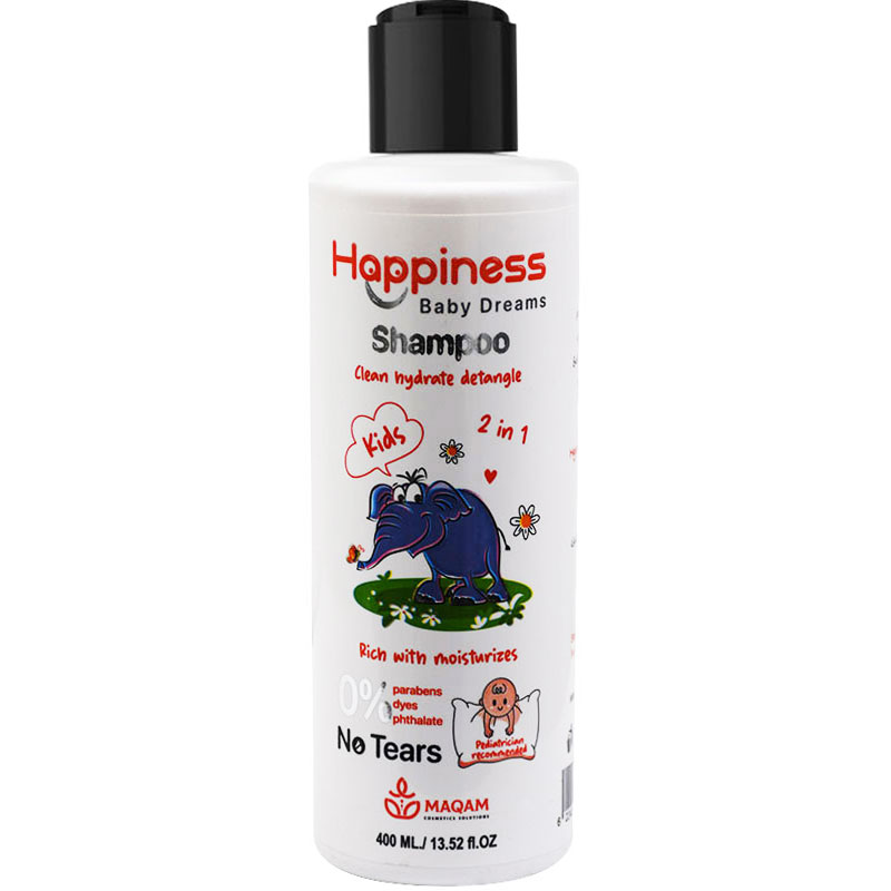 Happiness Kids 2 In 1 Moisturizing Shampoo 400ml