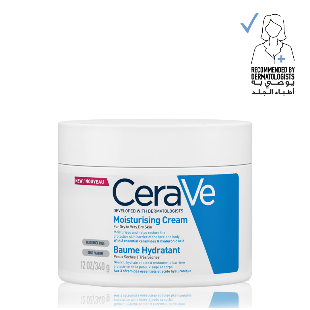 Cerave Moisturizing Cream For Dry Skin With Hyaluronic Acid 340gm