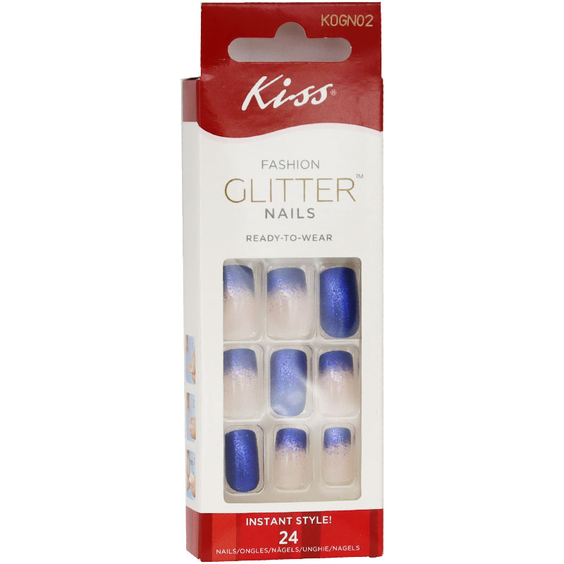 Kiss Glitter Nails 24 pieces /Kogn02