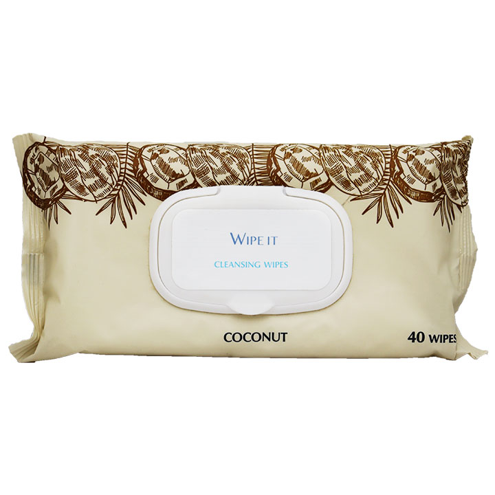 Wipe It Cleansing Wipes with Coconut 40 Pieces