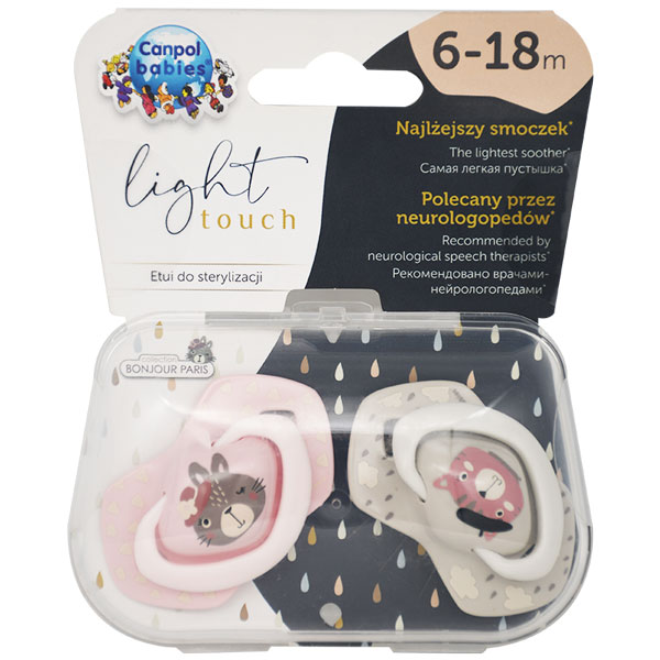 Canpol Light Touch Soother (6-18 Month) 2 pieces/22-648Pin