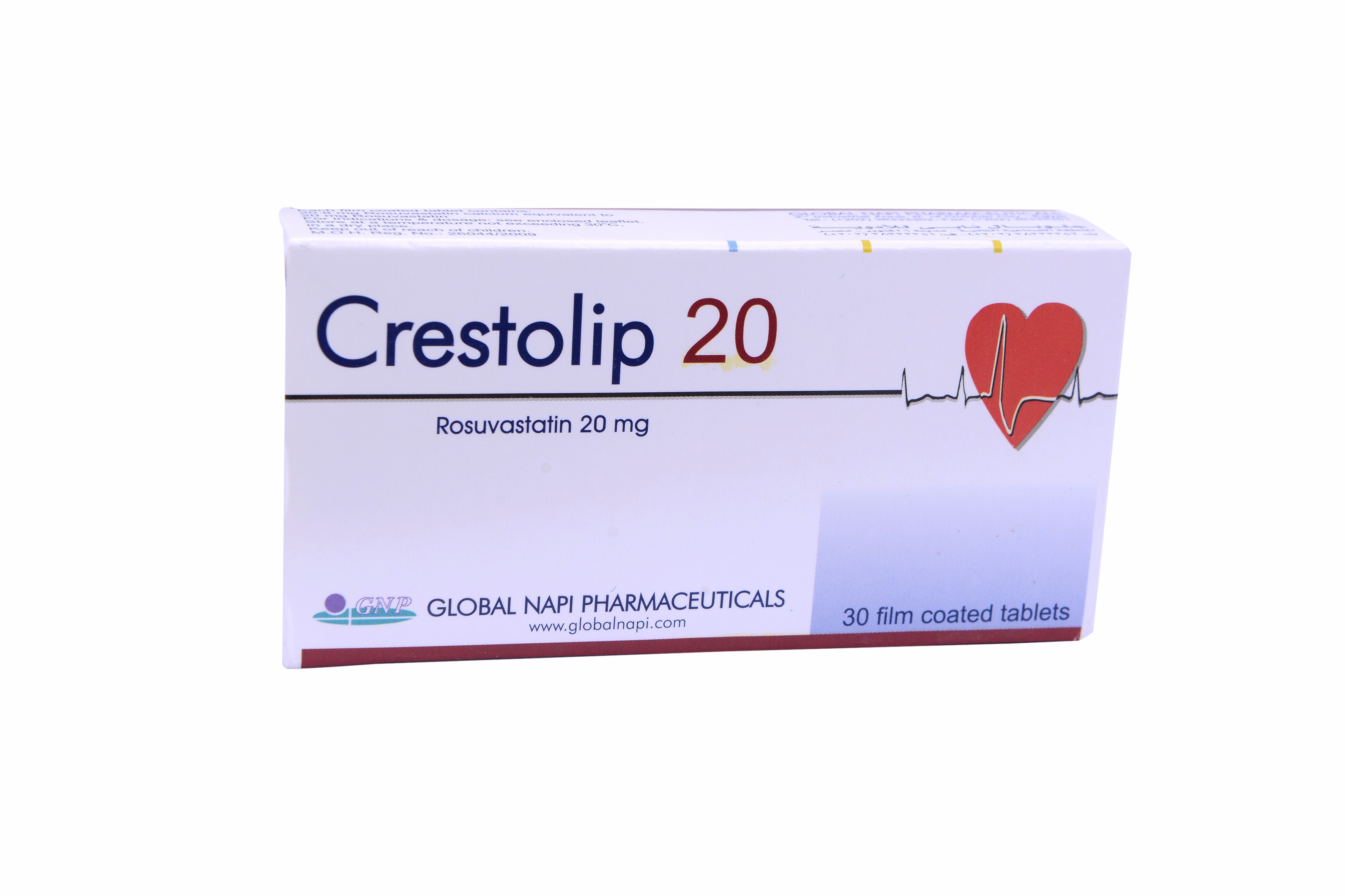 Crestolip 20mg 30 Tablets