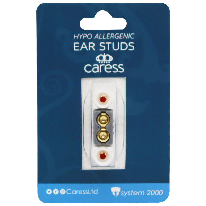 Caress Ear Studs Ruby/27