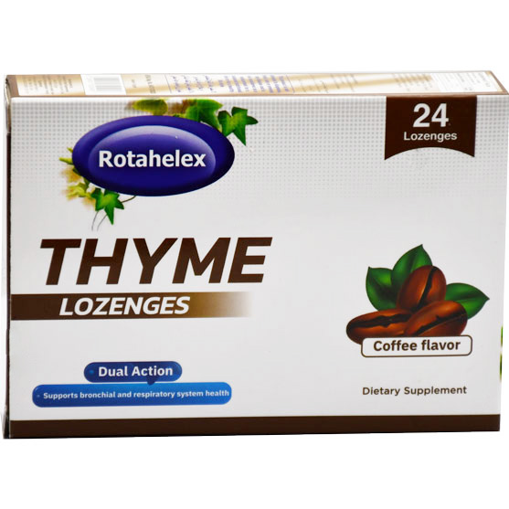 Rotahelex Thyme (Coffee Flavor) 24 Lozenges Tablets