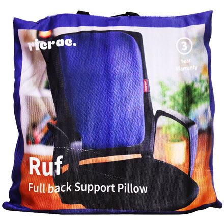 Ricrac Ruf Firm Back Support Pillow Navy Blue