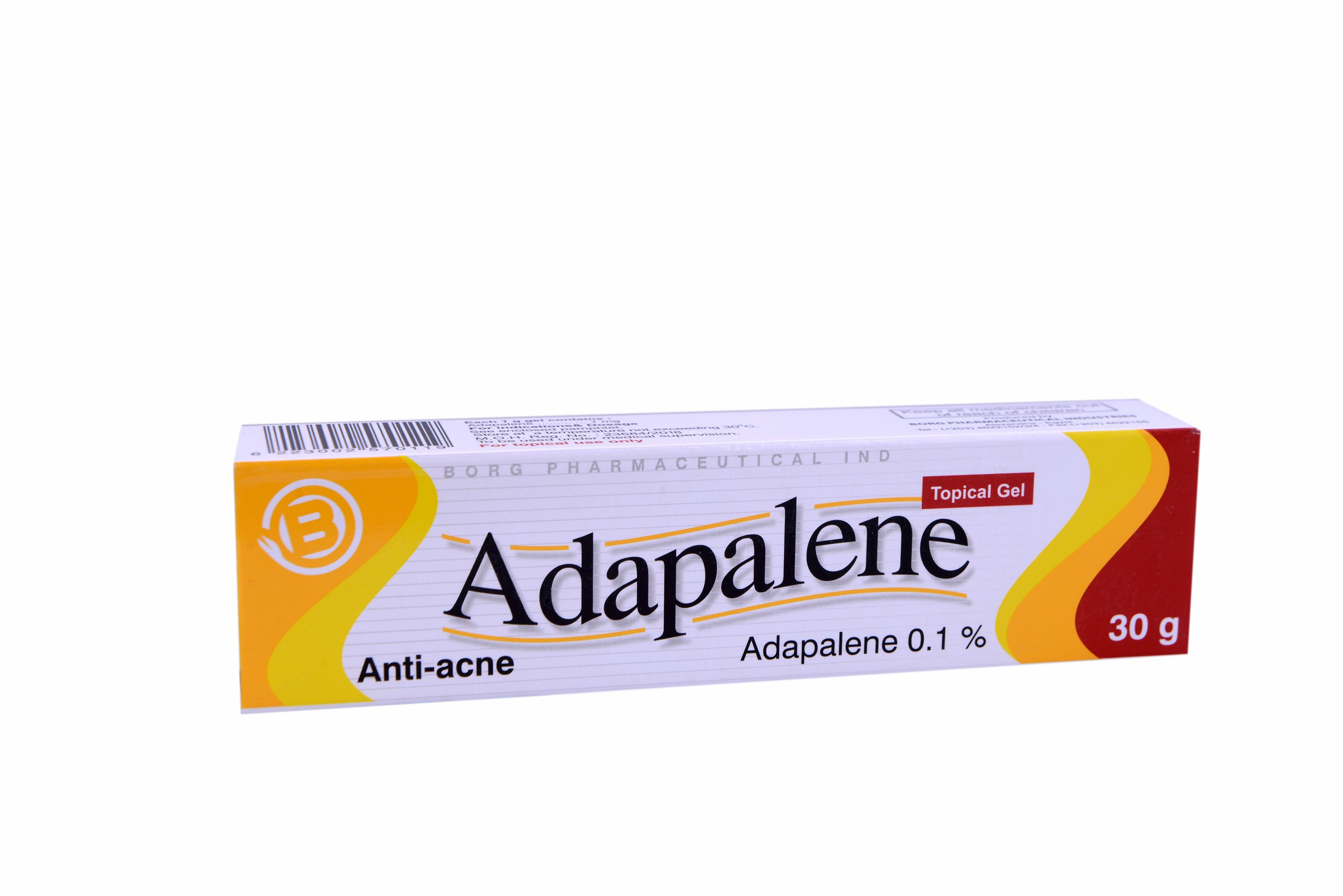 Adapalene 0.1% 30gm Gel