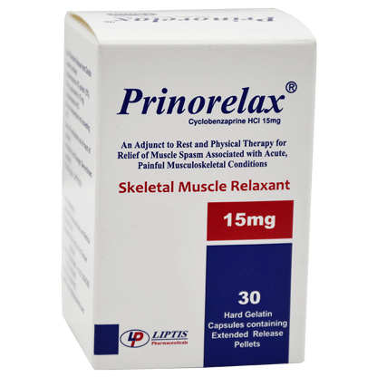 Prinorelax 15mg Extended Release 30 Capsule