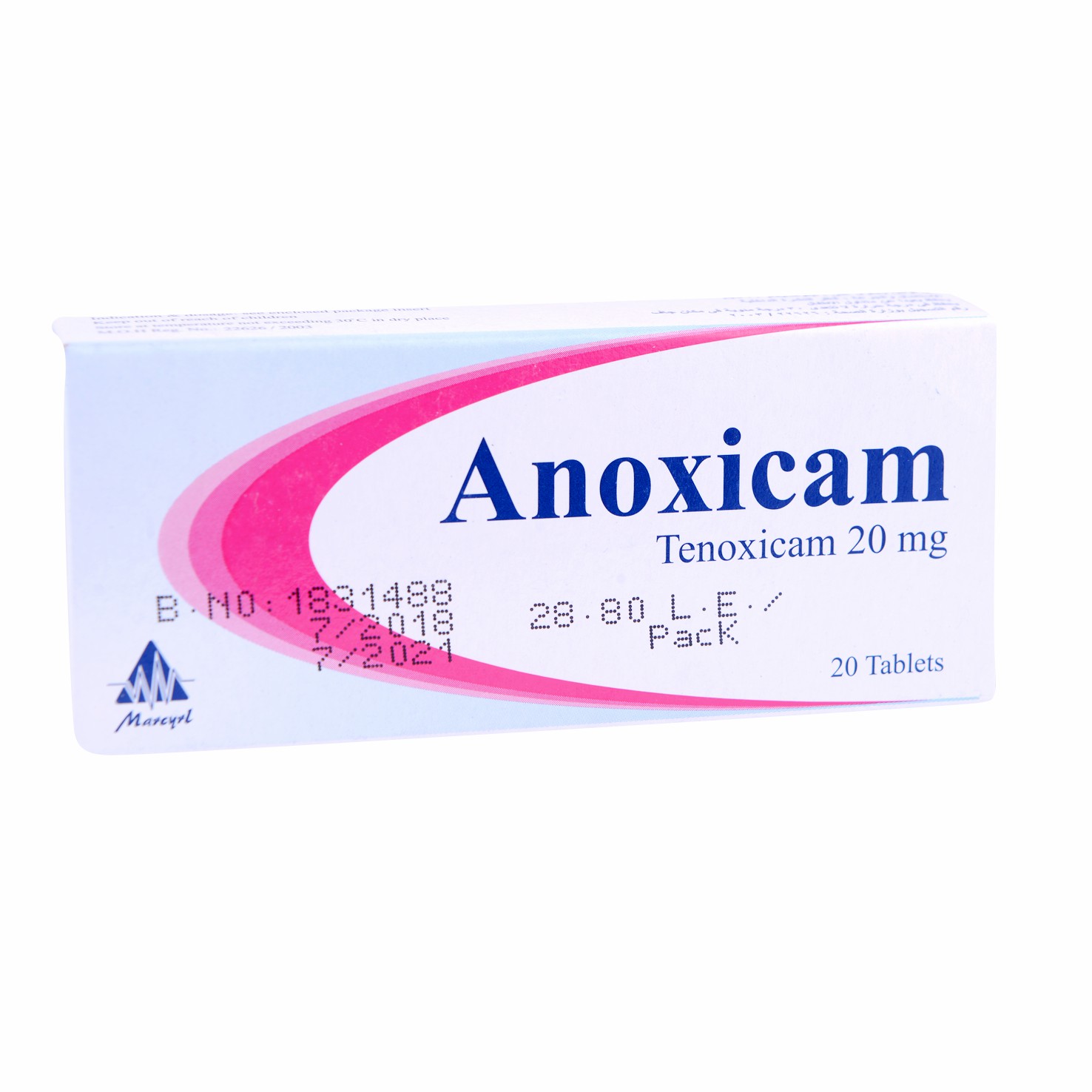 Anoxicam 20mg 20 Tablets