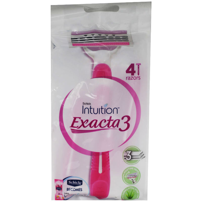 Schick Intuition Exacta 3  ( 4 Razors )