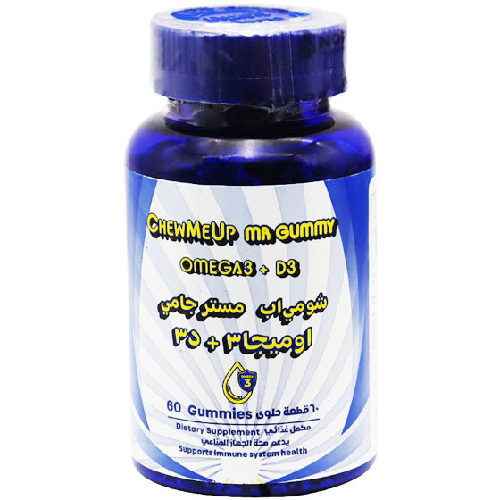 ChewMeUp Mr Gummy Omega 3 + D3 60 Gummies