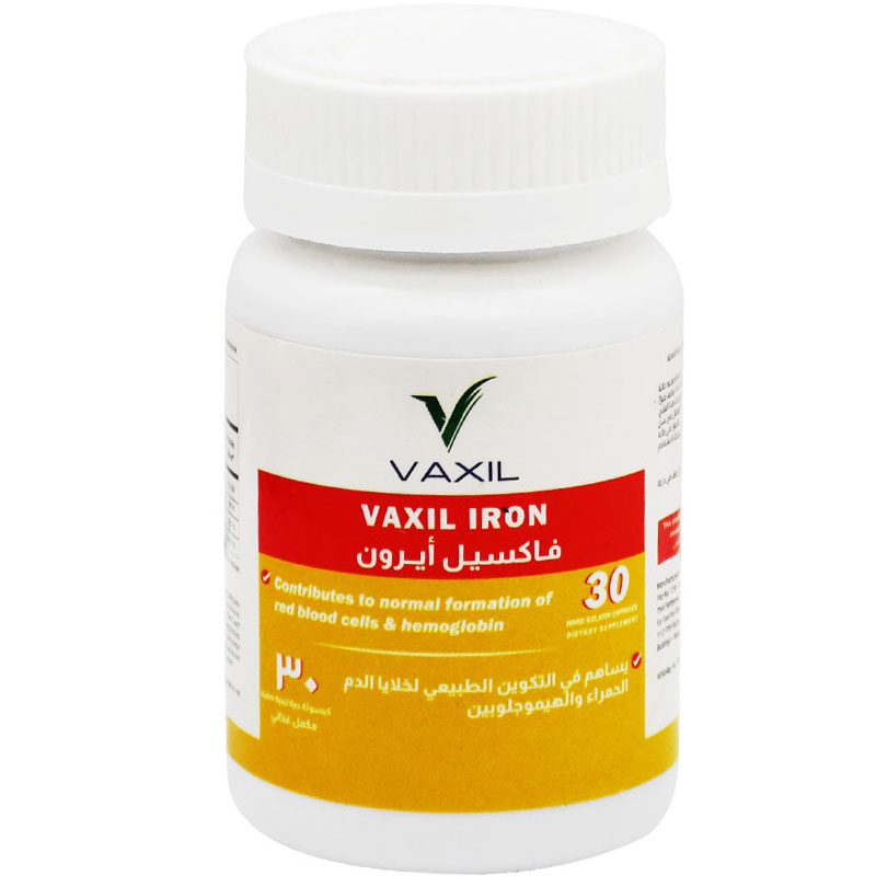 Vaxil Iron 30 Hard Gelatin Capsules