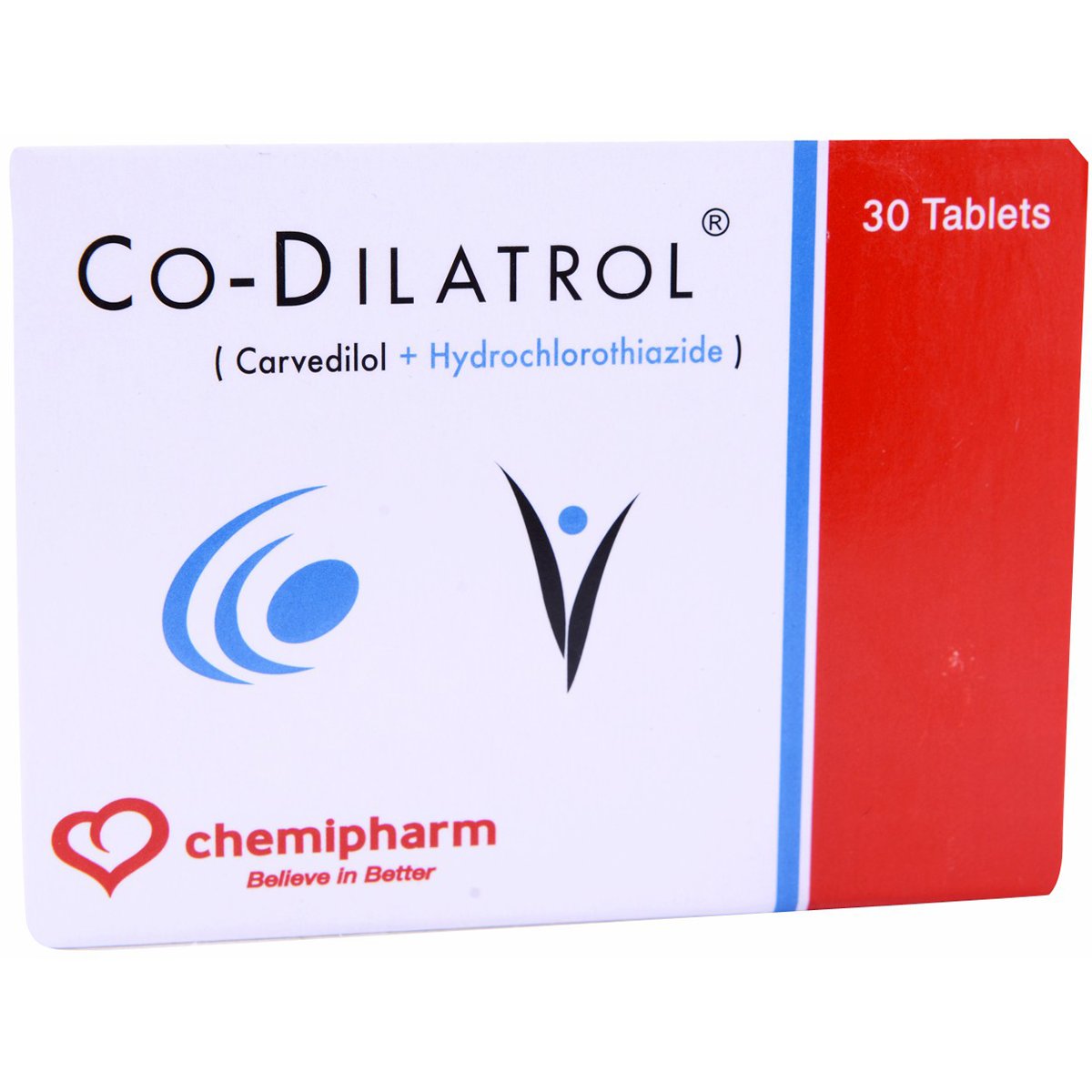 Co Dilatrol 25/12.5mg 30 Tablets