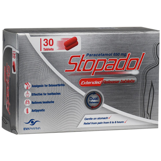 Stopadol 650mg Extended Release 30/Tablets