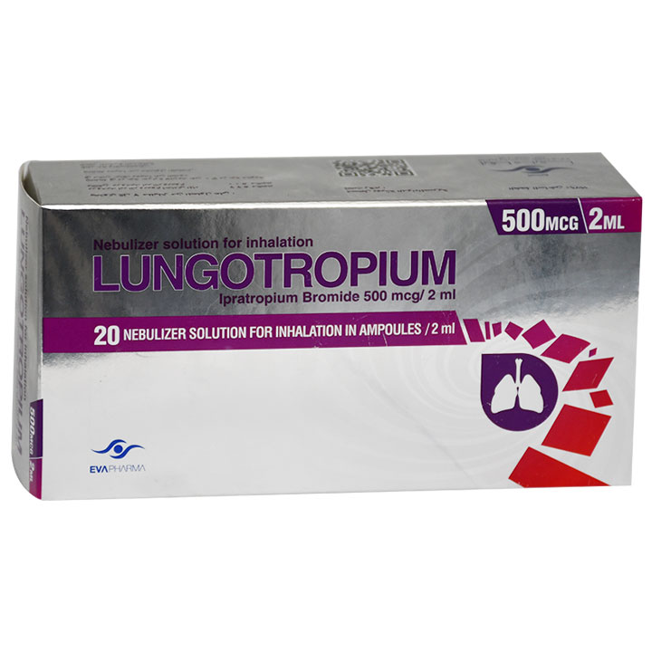 Lungotropium 500&micro;/2ml Solution For Inhation 20 Ampoules