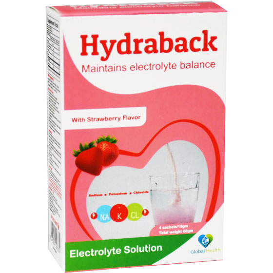 Hydraback ( Straberry Flavor ) 15gm 4 Sachets