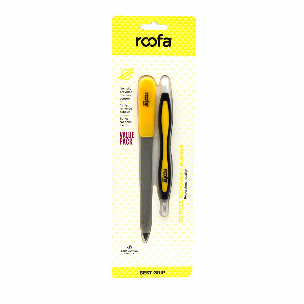 Roofa Grip Cuticle Remover + File/007Bg