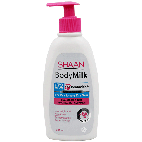 Shaan Body Milk 72 Hours For Dry Skin Lotion 300ml