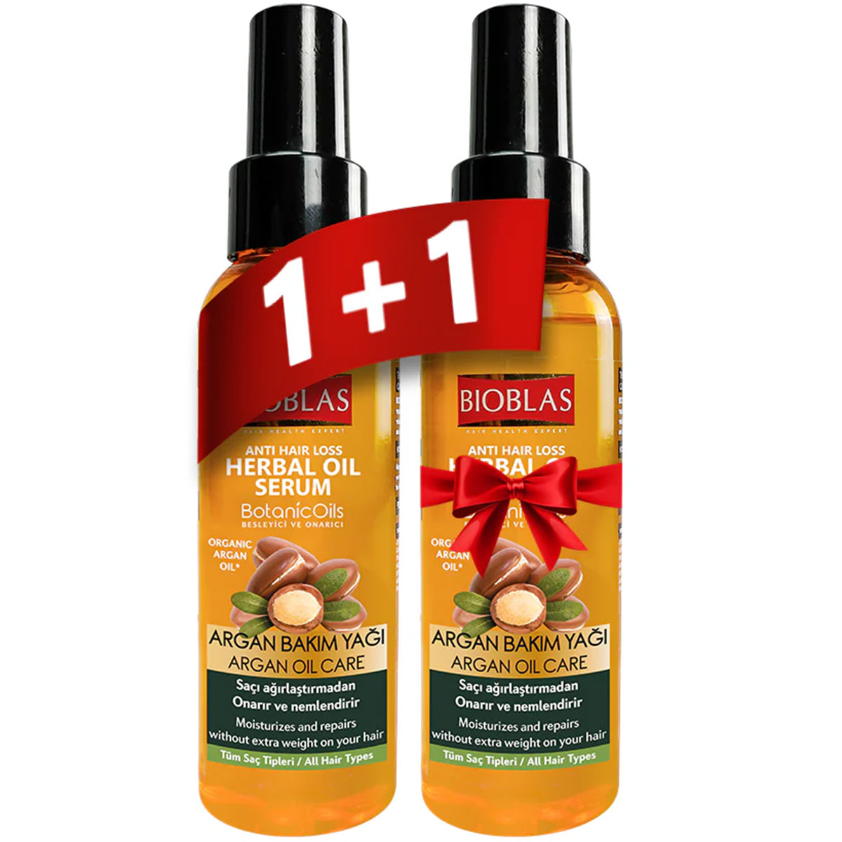 Bioblas Botanical Herbal Oil Serum Argan 65ml 1+1 (Offer Pack)