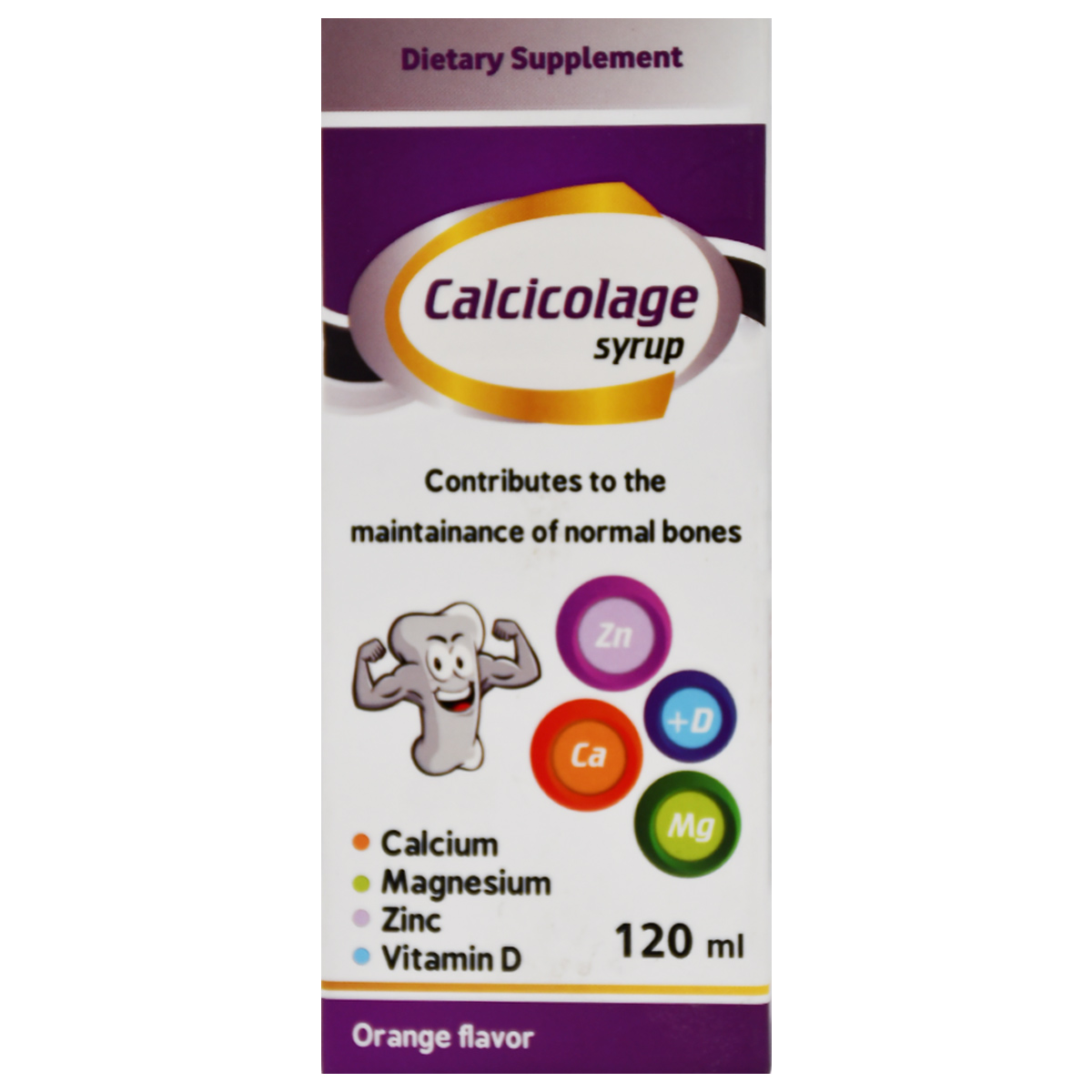 Calcicolage Orange Flavor Syrup 120 ml