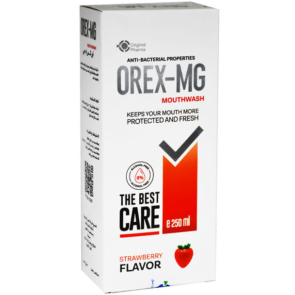 Orex MG Strawberry Flavor 250ml Mouth Wash