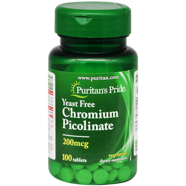 Puritan's Pride Chromium Picolinate 200&micro; 100 Tablets