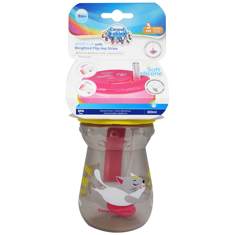 Canpol Sport Cup Straw (+9 Month) 350ml/56-521