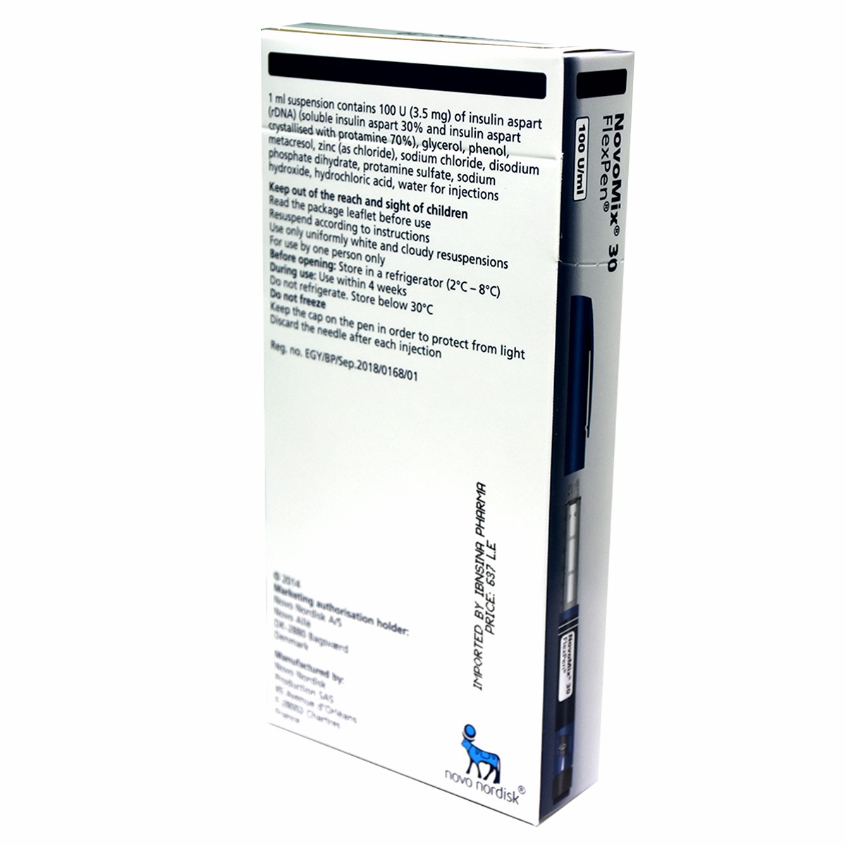 Novomix30 100U/ml 3ml X5Flexpen (Refrigerated)