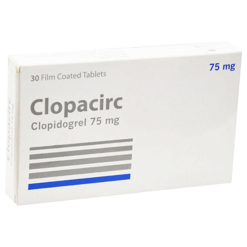 Clopacirc 75mg 30 Film Coated Tablet