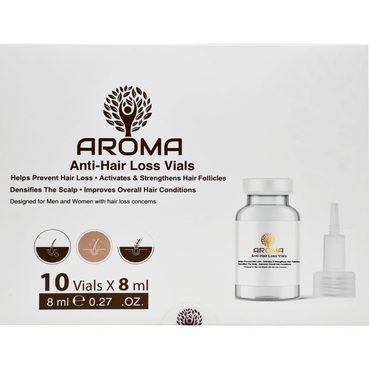 Aroma Anti Hair Loss Vials 10 x 8ml