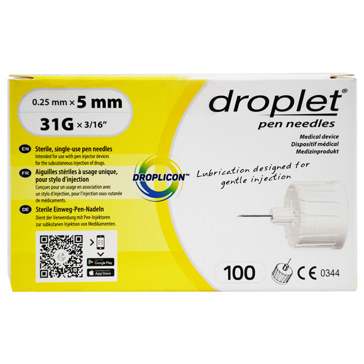 Droplet 5mm*31G 100 Pen Needle(810)