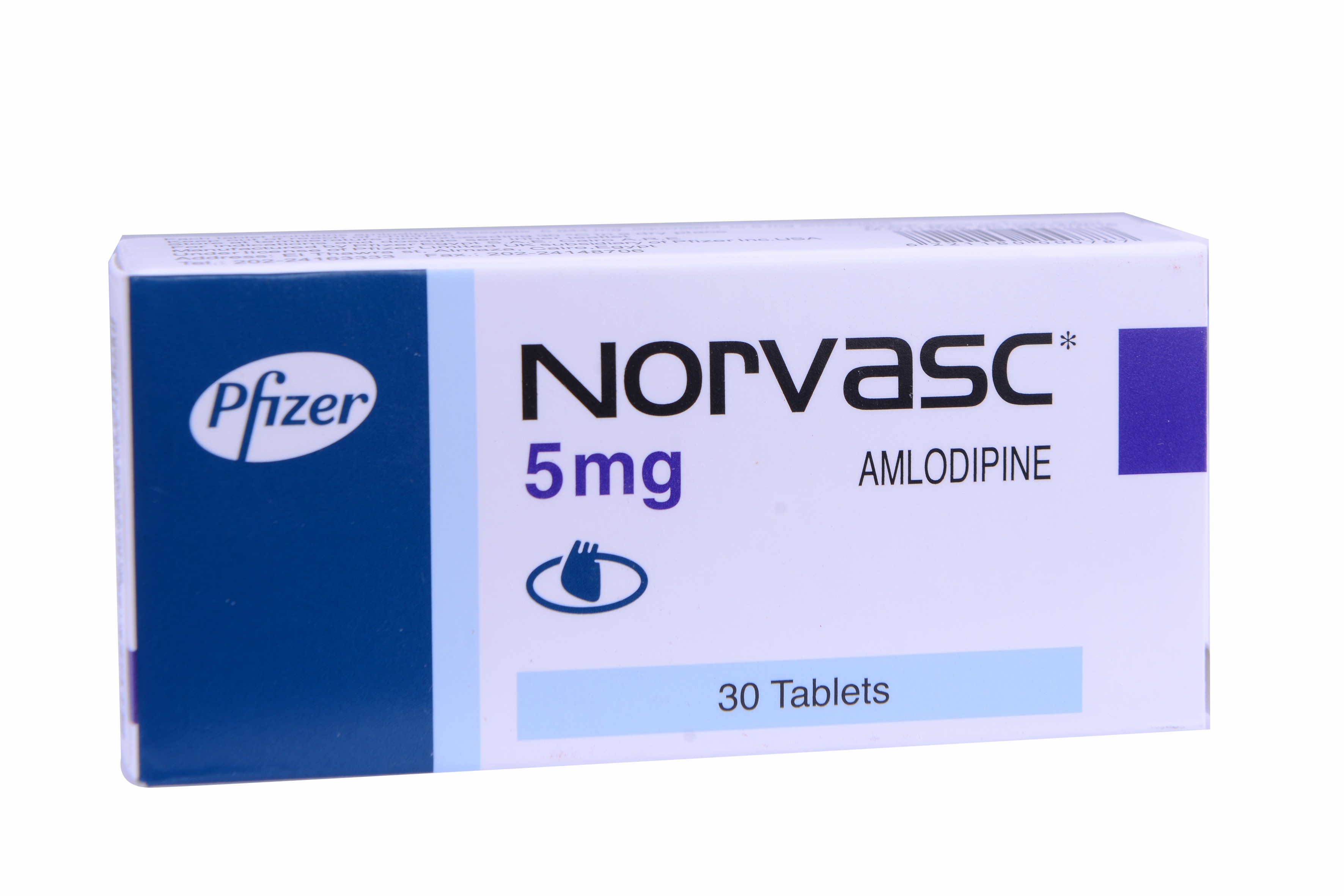 Norvasc 5mg 30 Tablets