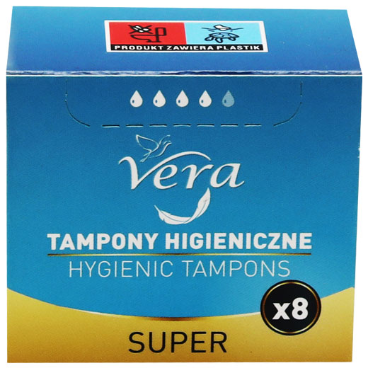 Vera Hygienic Tampons Super 8 Pieces