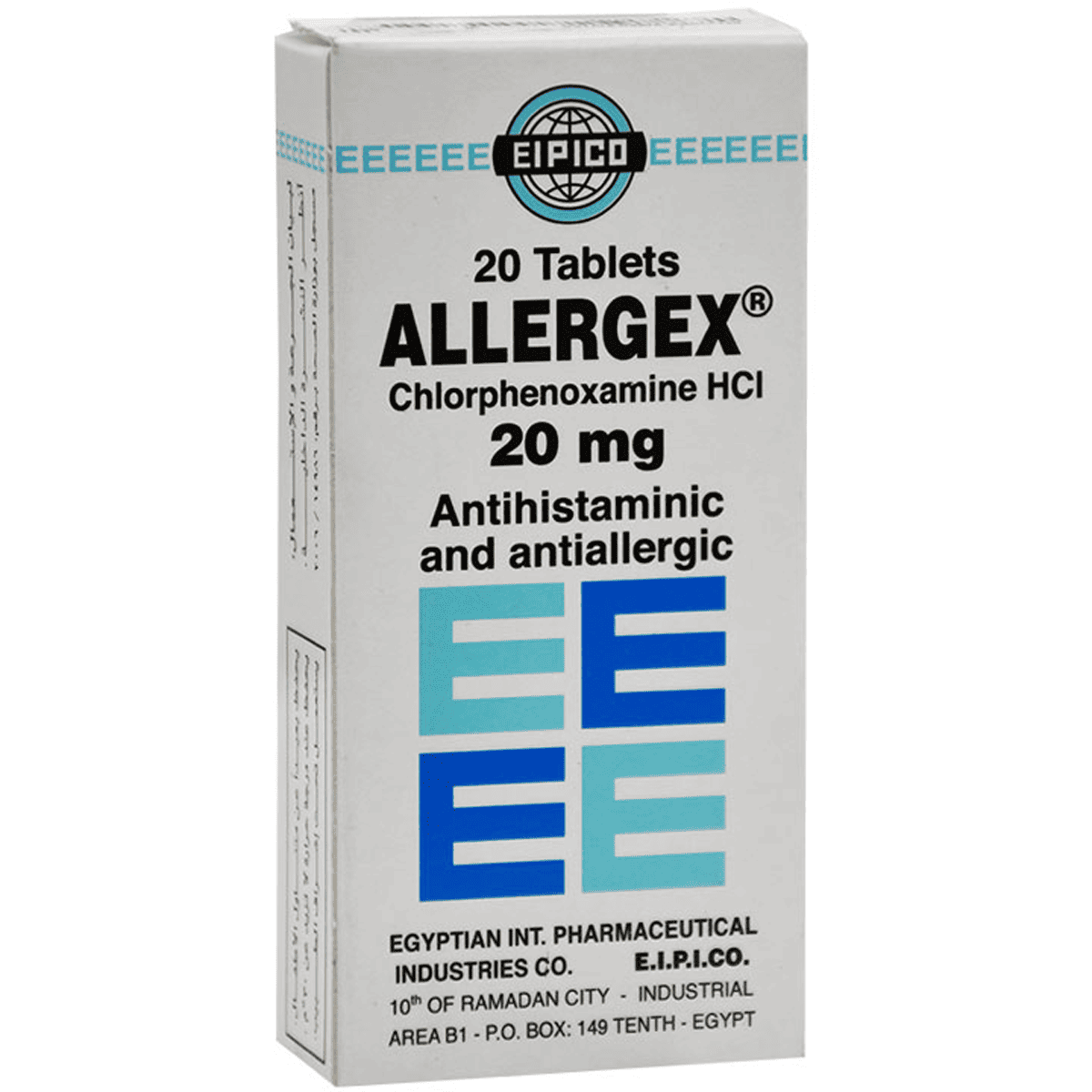 Allergex 20mg 20 Tablet