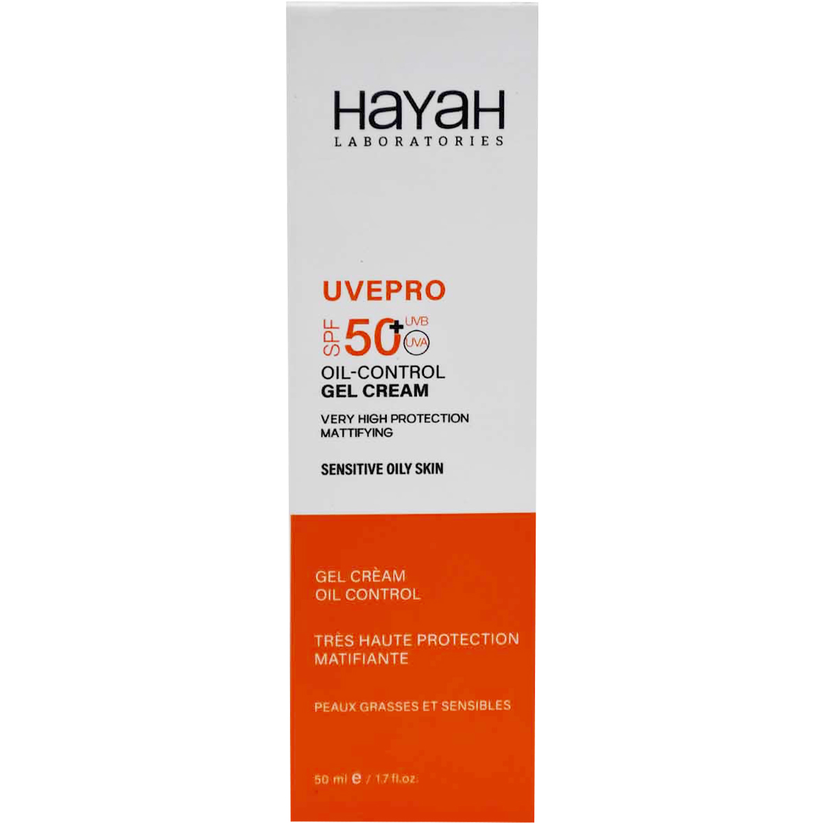 Hayah Uvepro SPF(50+) Oil Control Gel Cream 50 ml