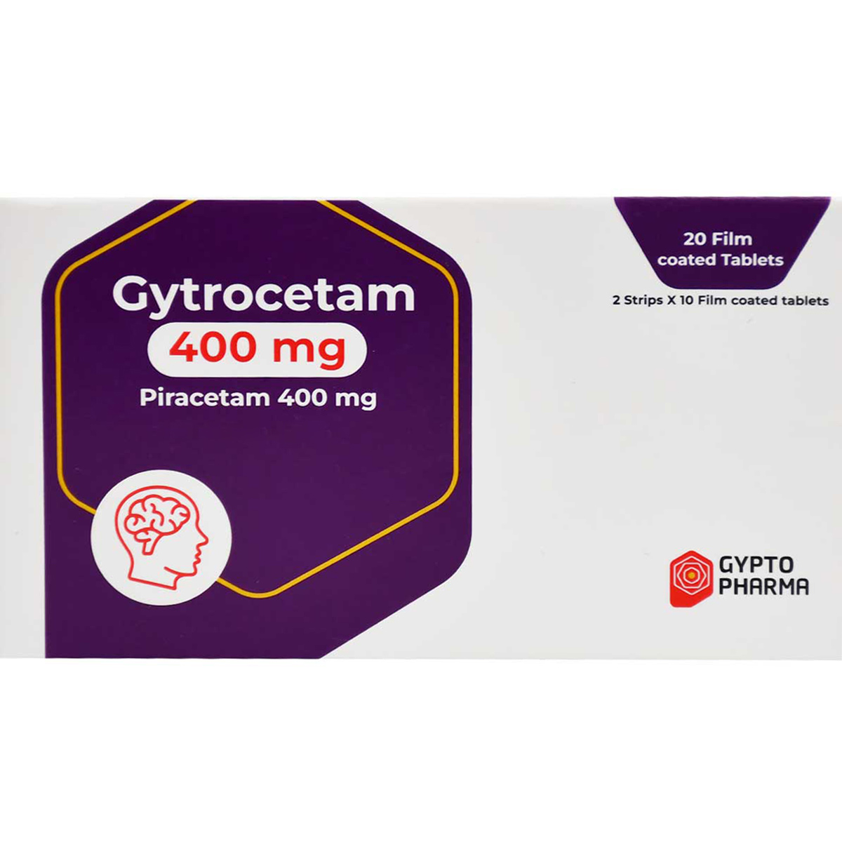 Gytrocetam 400mg 20 Film Coated Tablets