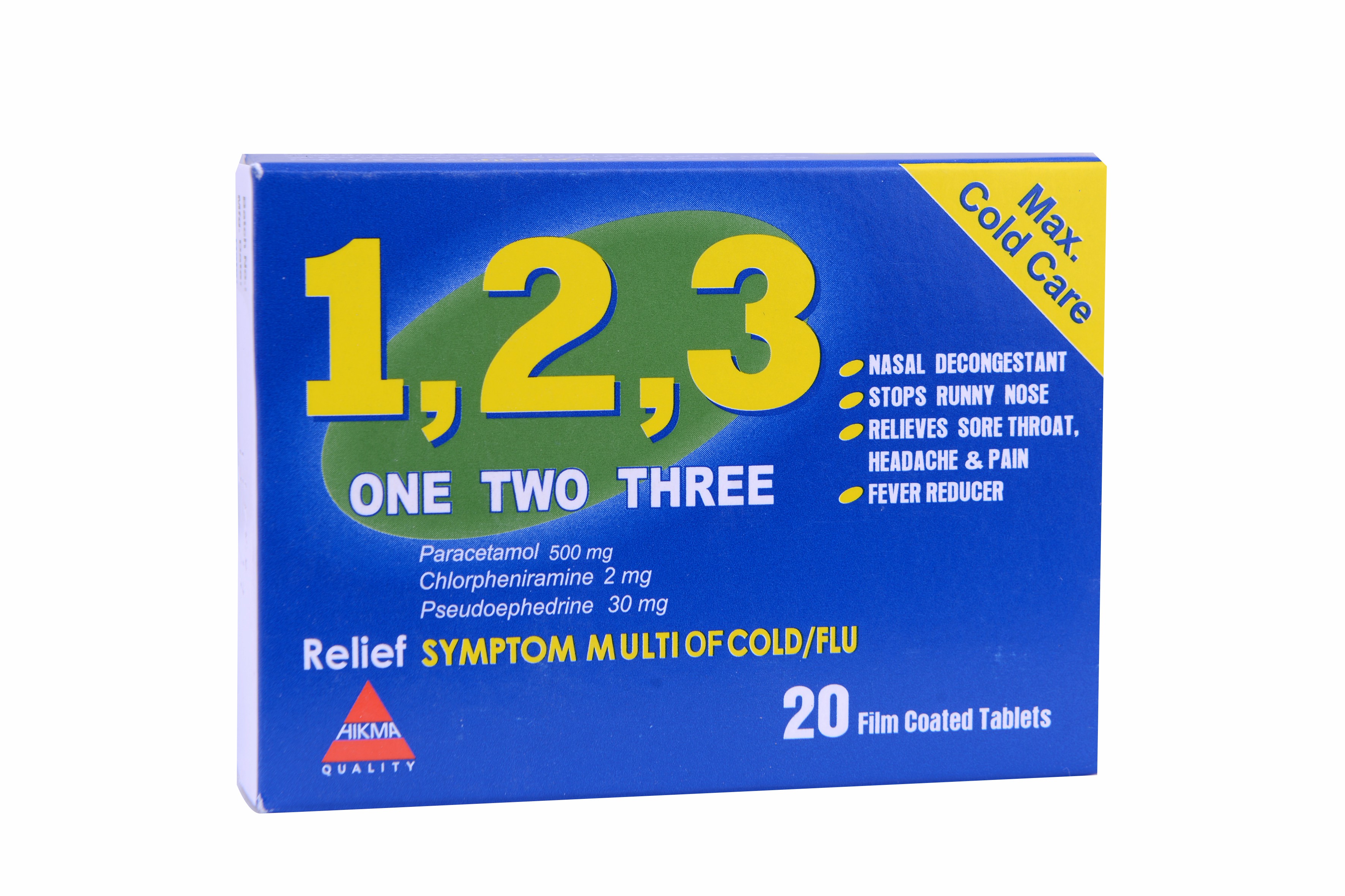 One Two Three 20 Tablets