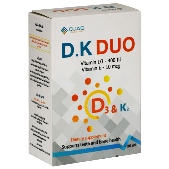 D K Duo (400Iu+10mcg) 20ml Oral Drop