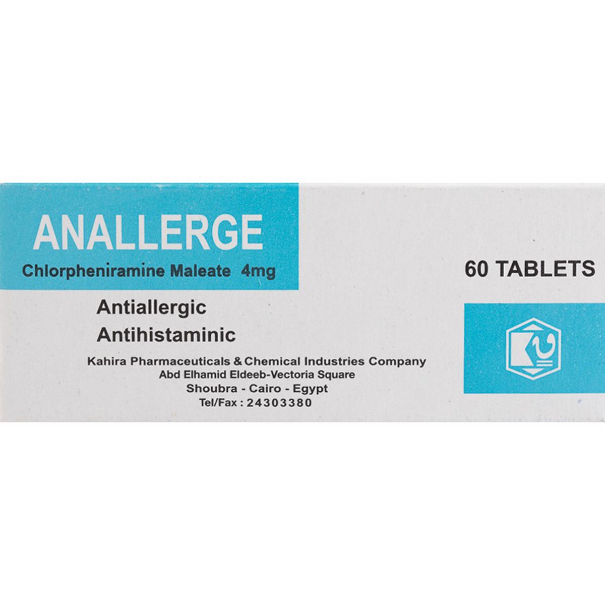 Anallerge 4mg 60Scored Tab